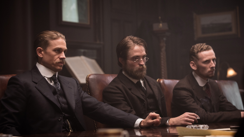 Charlie Hunnam, Robert Pattinson, and Edward Ashley as expedition members Percy Fawcett, Henry Costin, and Arthur Manley (Photo: Amazon Studios)